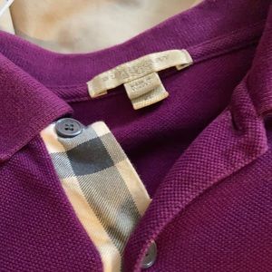 Purple Burberry shirt